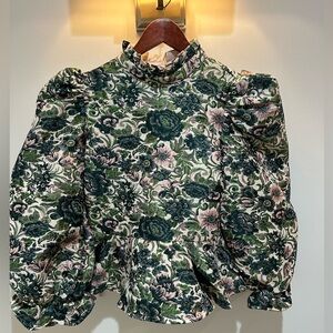 Floral Green and Cream Women's set